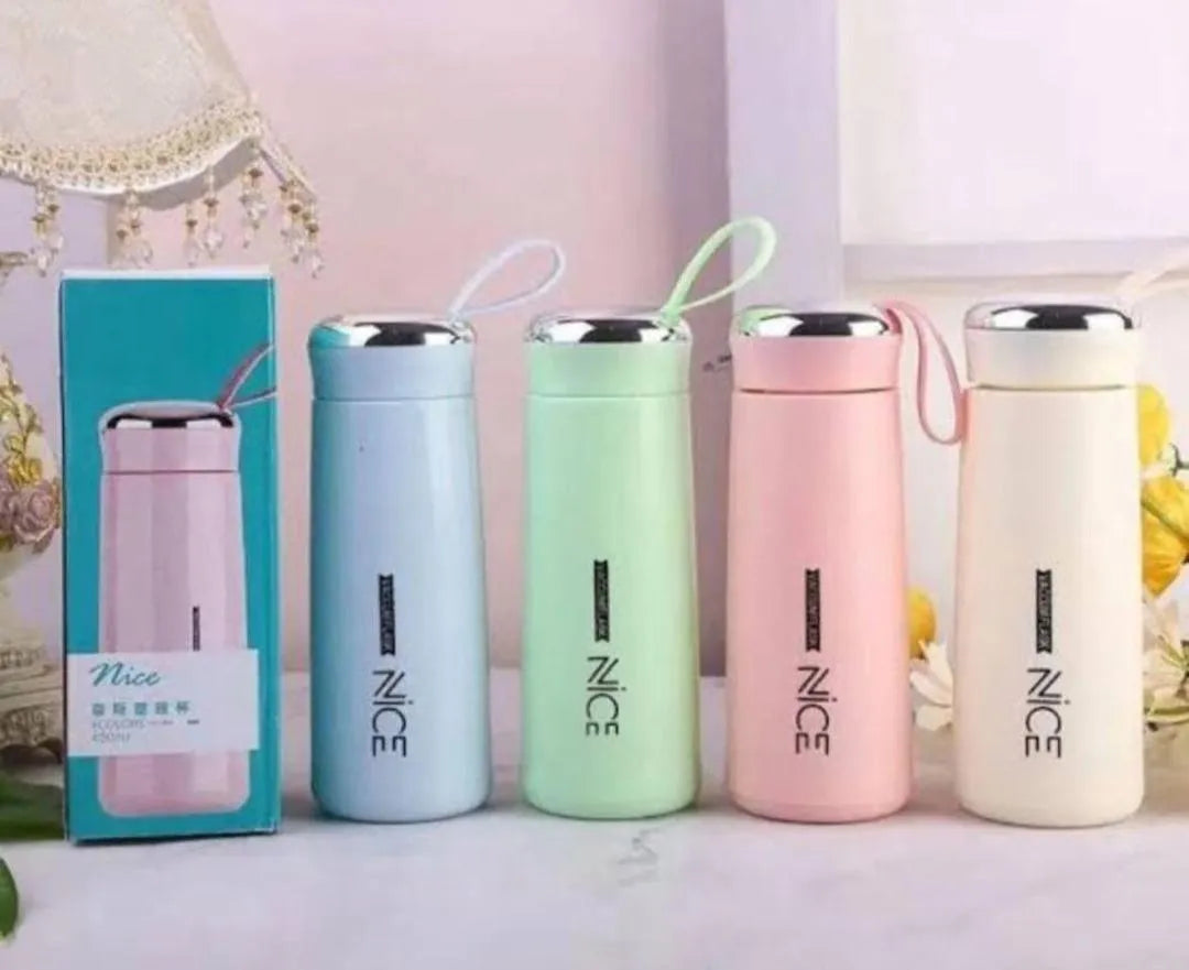 Nice Portable Water Bottle with Carry Loop – Pastel Colors