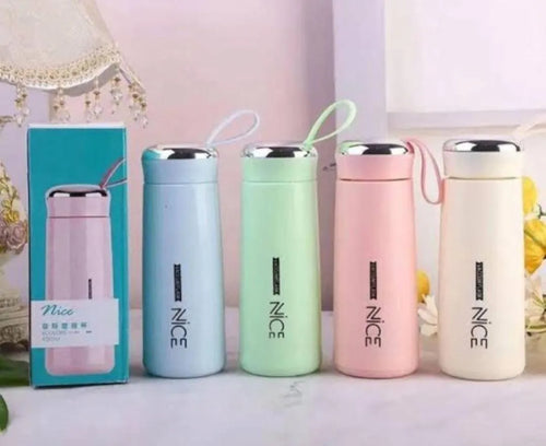 Nice Portable Water Bottle with Carry Loop – Pastel Colors